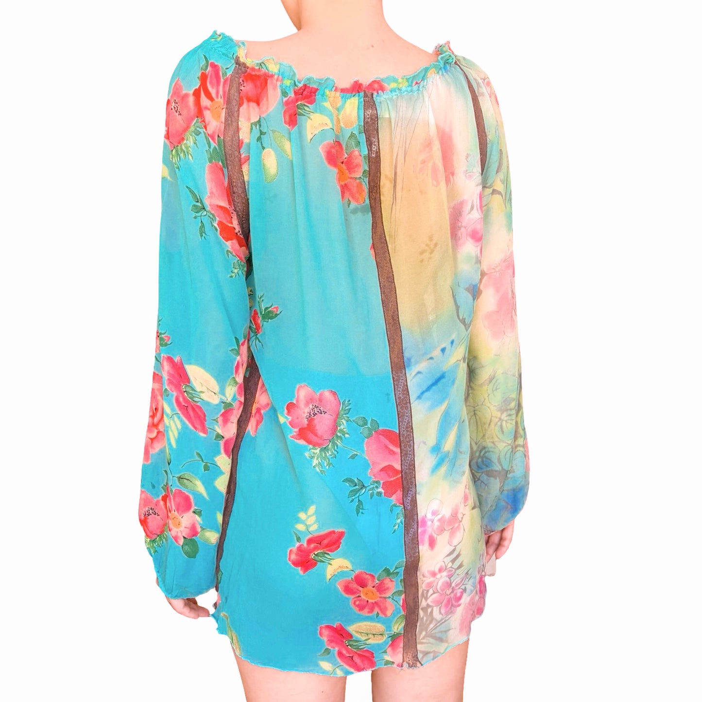Blumarine 2002 tropical silk blouse / dress - documented