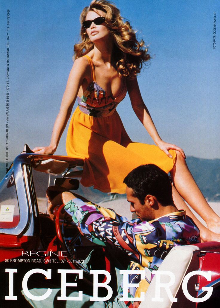 Iceberg S/S 1991 Claudia Schiffer iconic dress