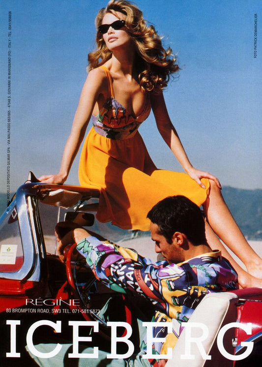 Iceberg S/S 1991 Claudia Schiffer iconic dress