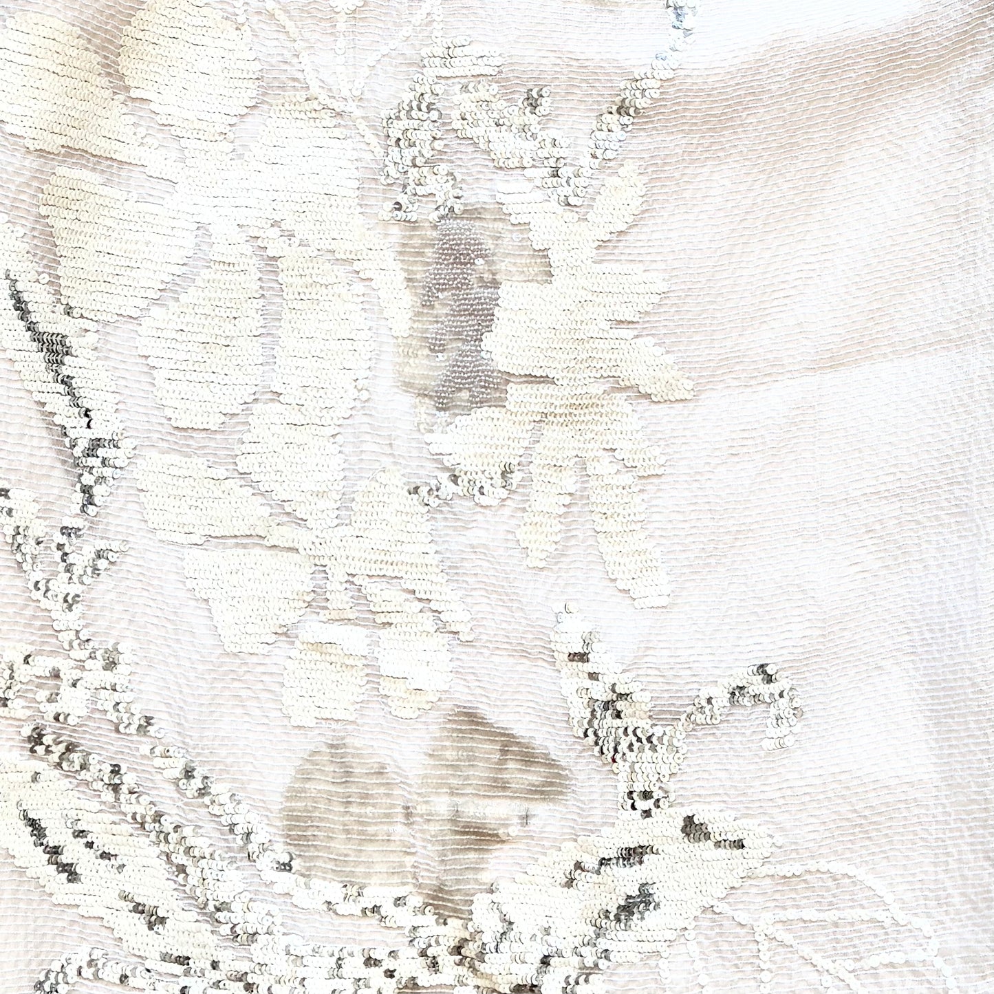 Laura Biagiotti S/S 2004 Ivory Sequined Bustier Dress