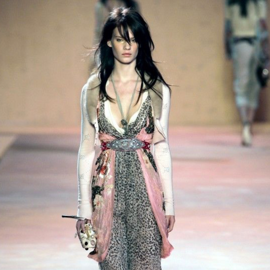 Blumarine 2005 mink & cashmere cardigan - runway