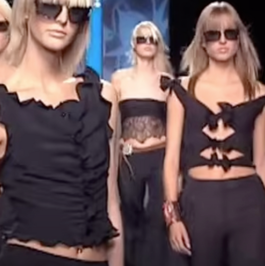 Valentino 2002 lace bustier