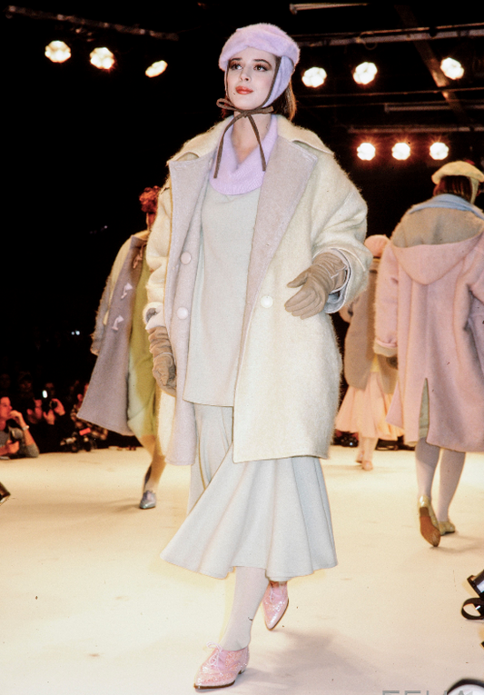 Chantal Thomass F/W 1984 Peigné Wool Reversible Coat (Runway)