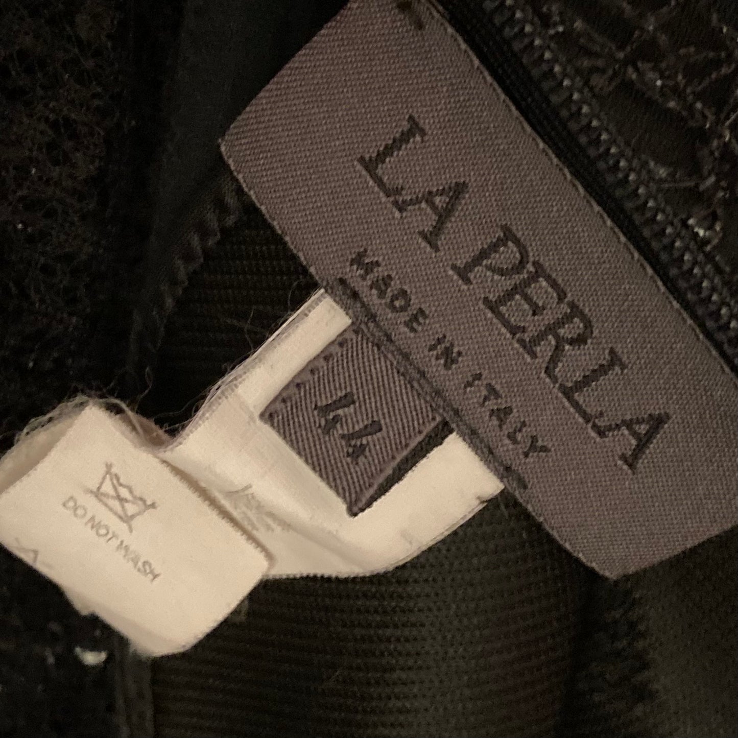 La Perla 2000's spider lace bustier gown