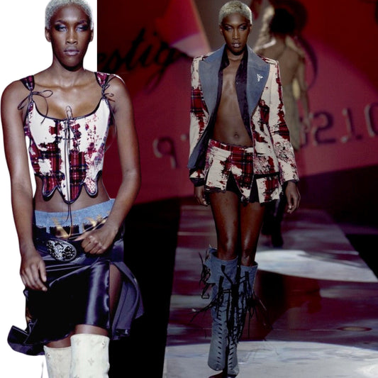 Voyage F/W 2002 corset set - runway + deadstock