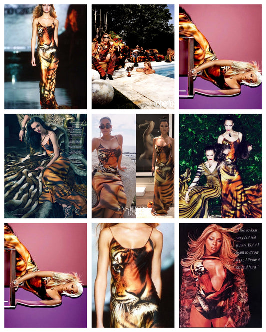 Roberto Cavalli F/W 2000 Iconic Tiger Silk Shirt