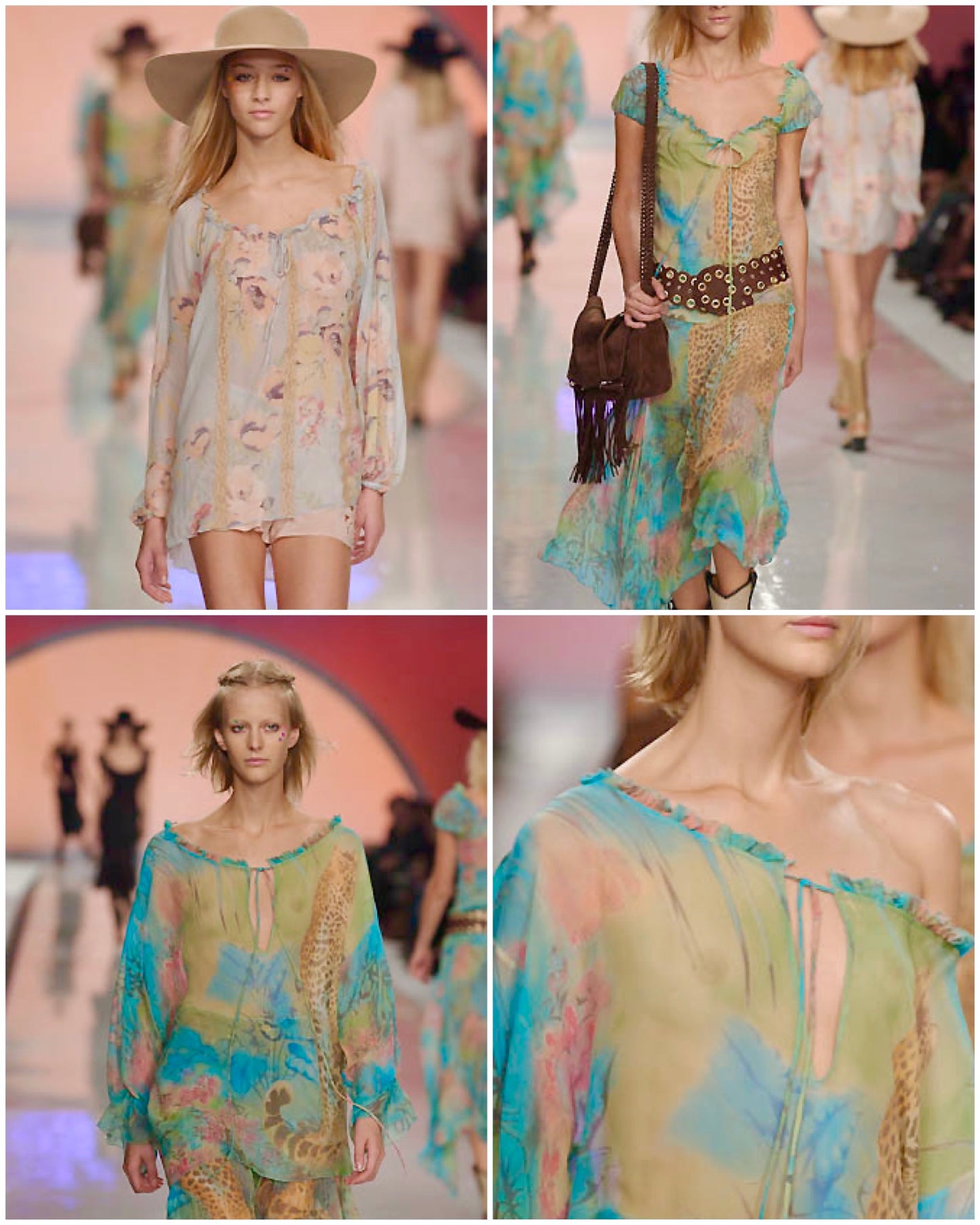 Blumarine 2002 tropical silk blouse / dress - documented