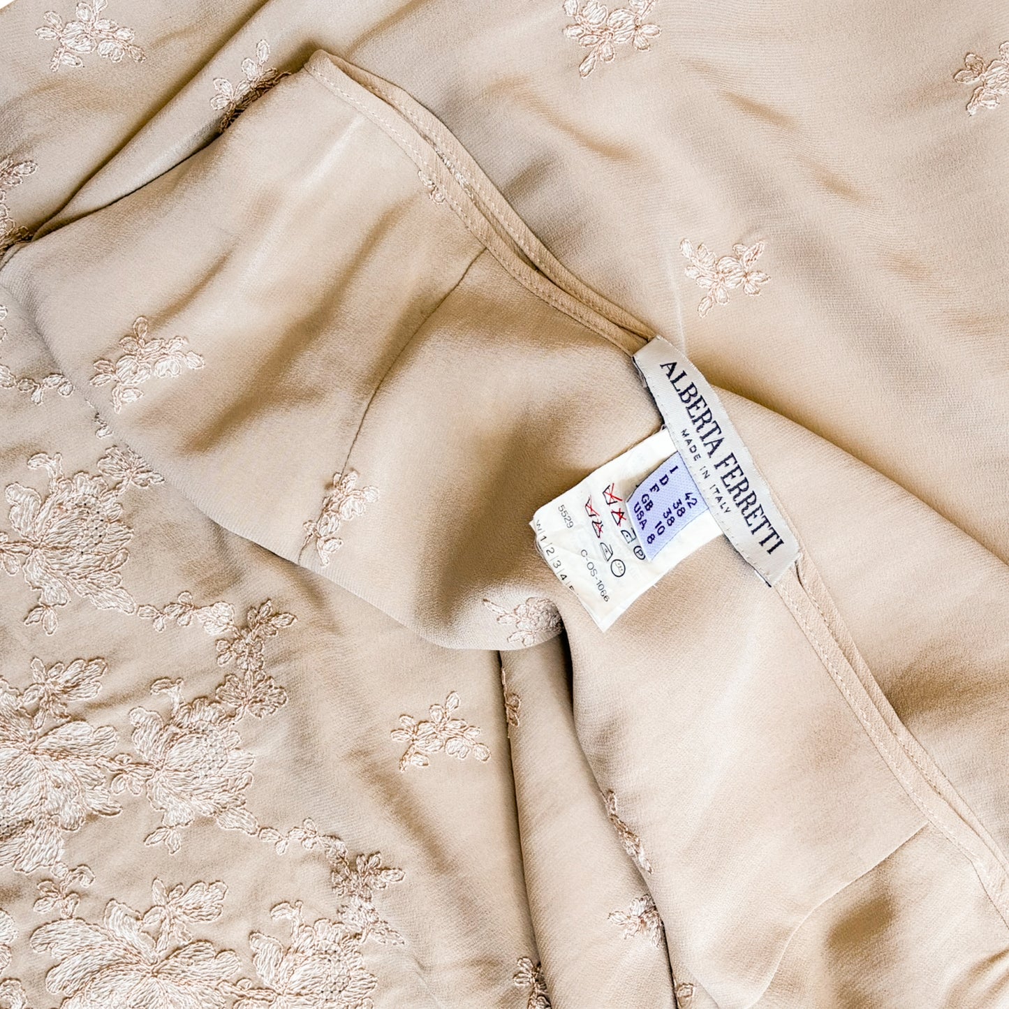 Alberta Ferretti 90s silk skirt