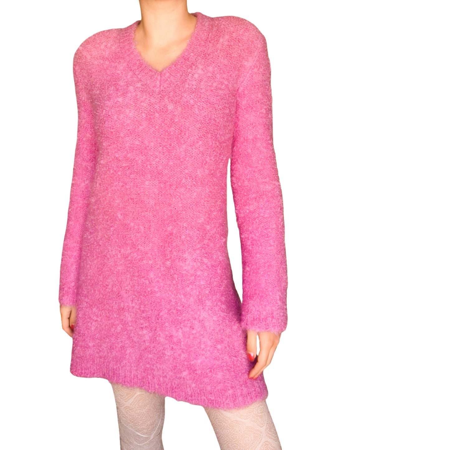 Anna Molinari 1996 mohair wool sweater dress – runway