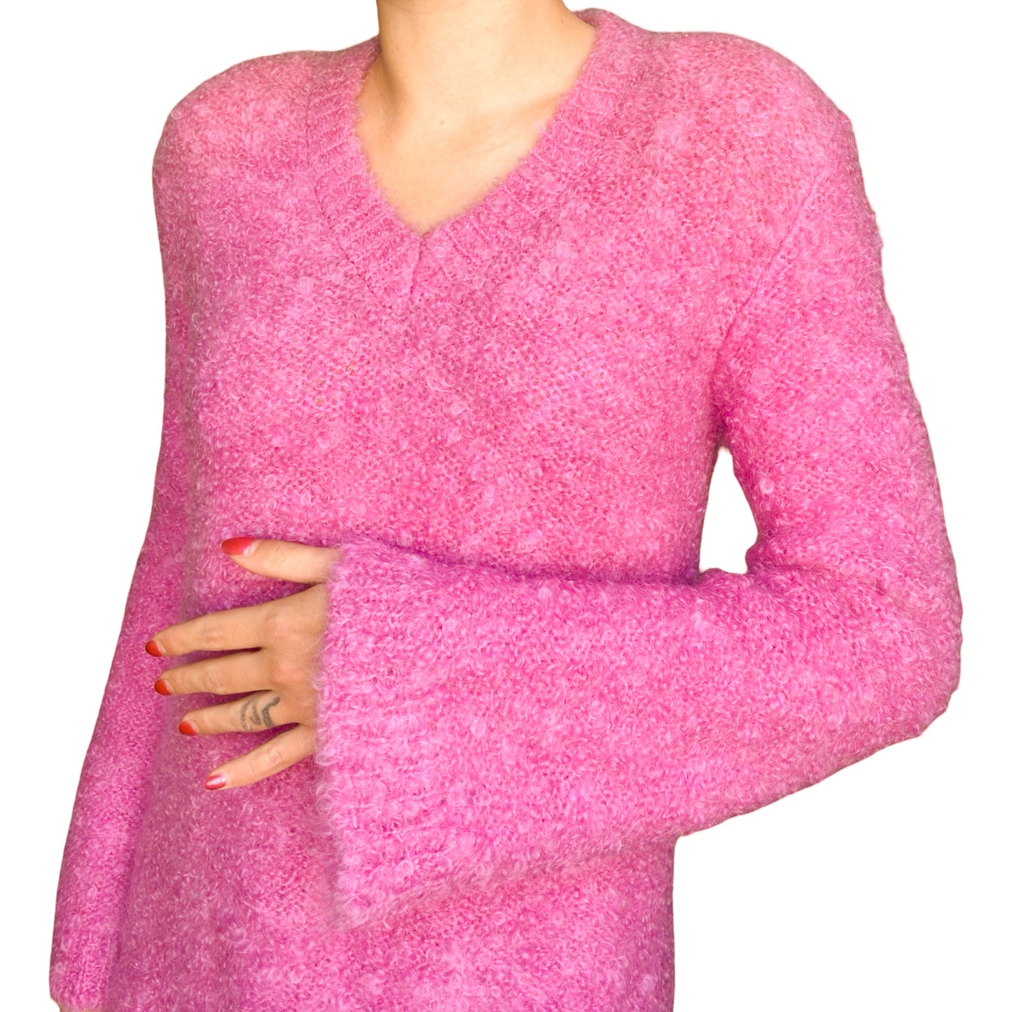 Anna Molinari 1996 mohair wool sweater dress – runway