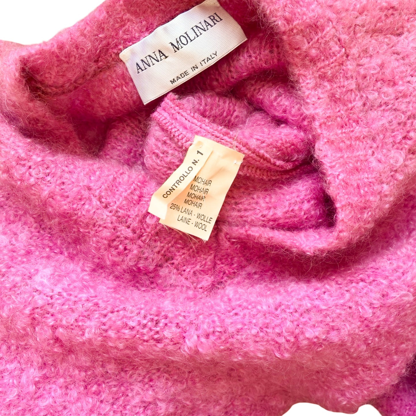 Anna Molinari 1996 mohair wool sweater dress – runway