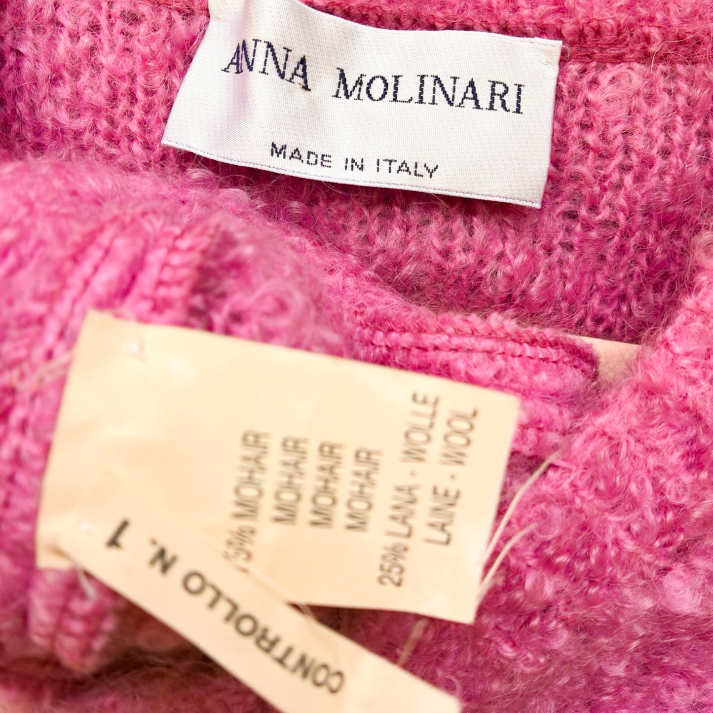 Anna Molinari 1996 mohair wool sweater dress – runway