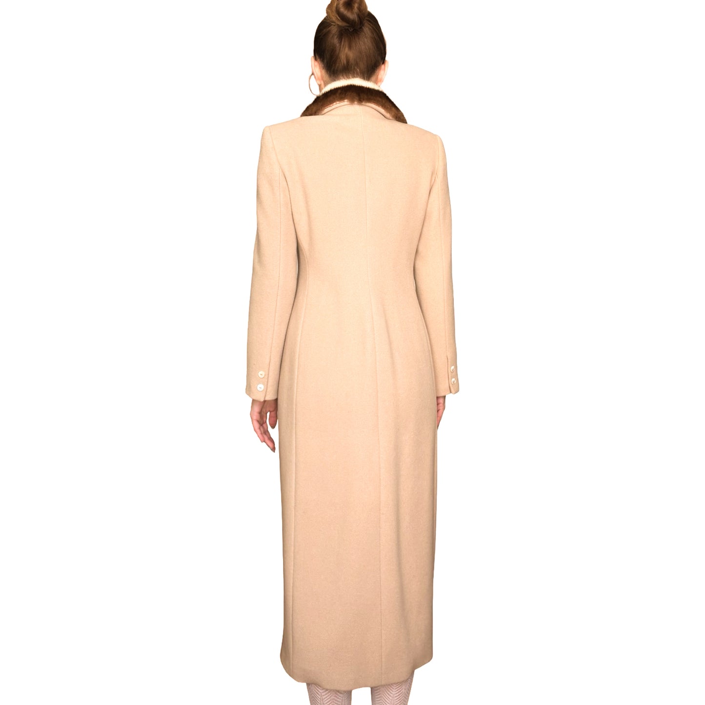 Blumarine 1999 wool & mink coat - runway