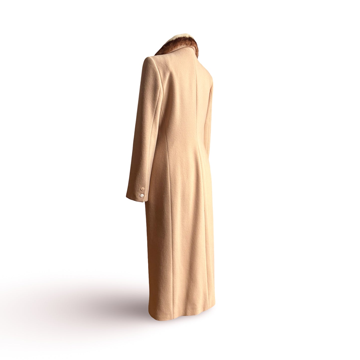 Blumarine 1999 wool & mink coat - runway