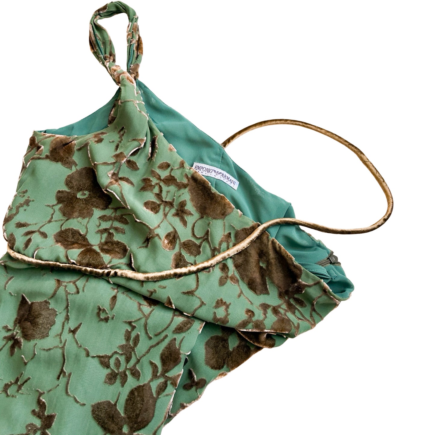 Emporio Armani 1998 emerald gown - runway