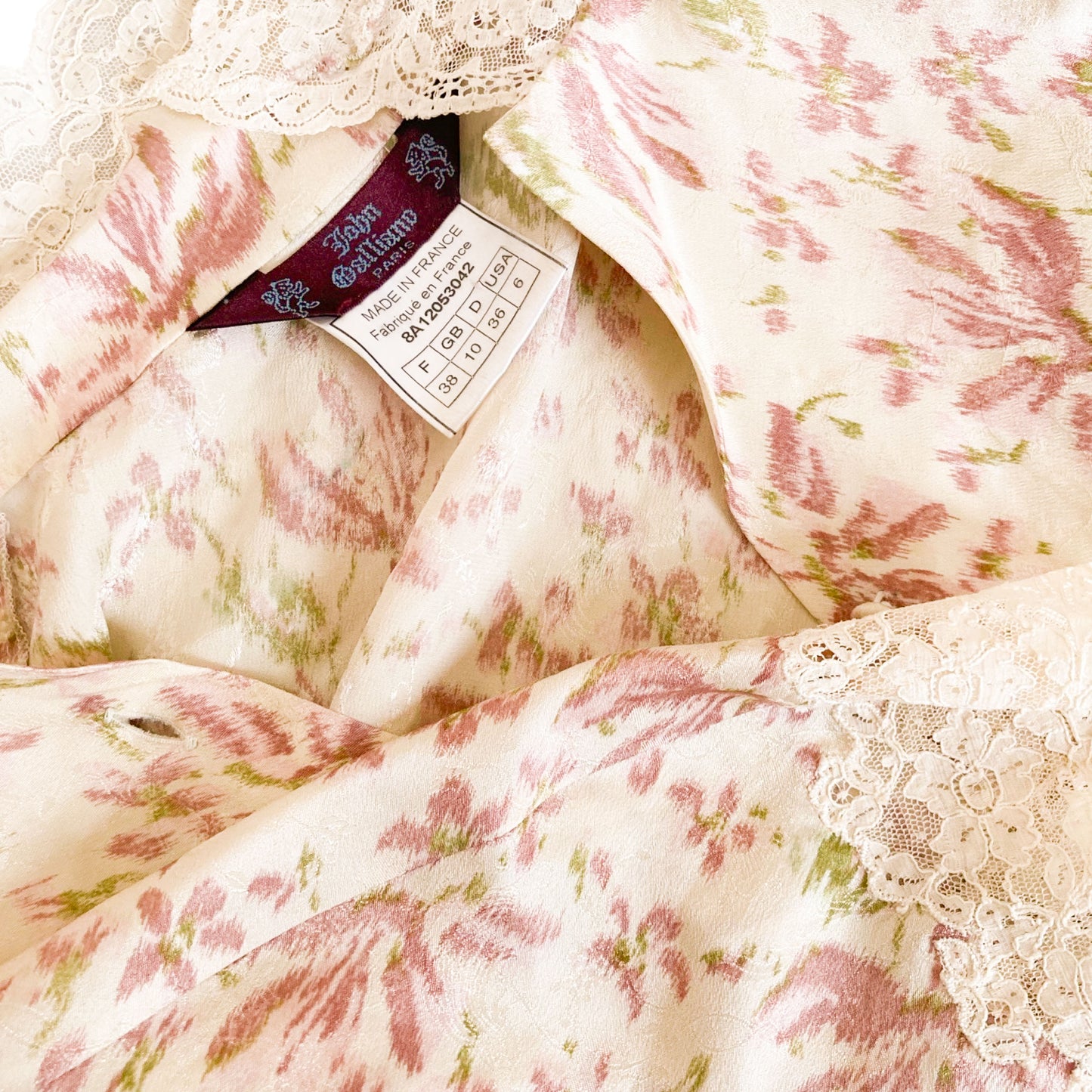 John Galliano S/S 1998 rare runway silk shirt