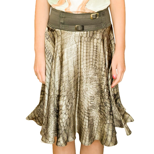 Galliano 2011 silk gazette skirt - dead stock
