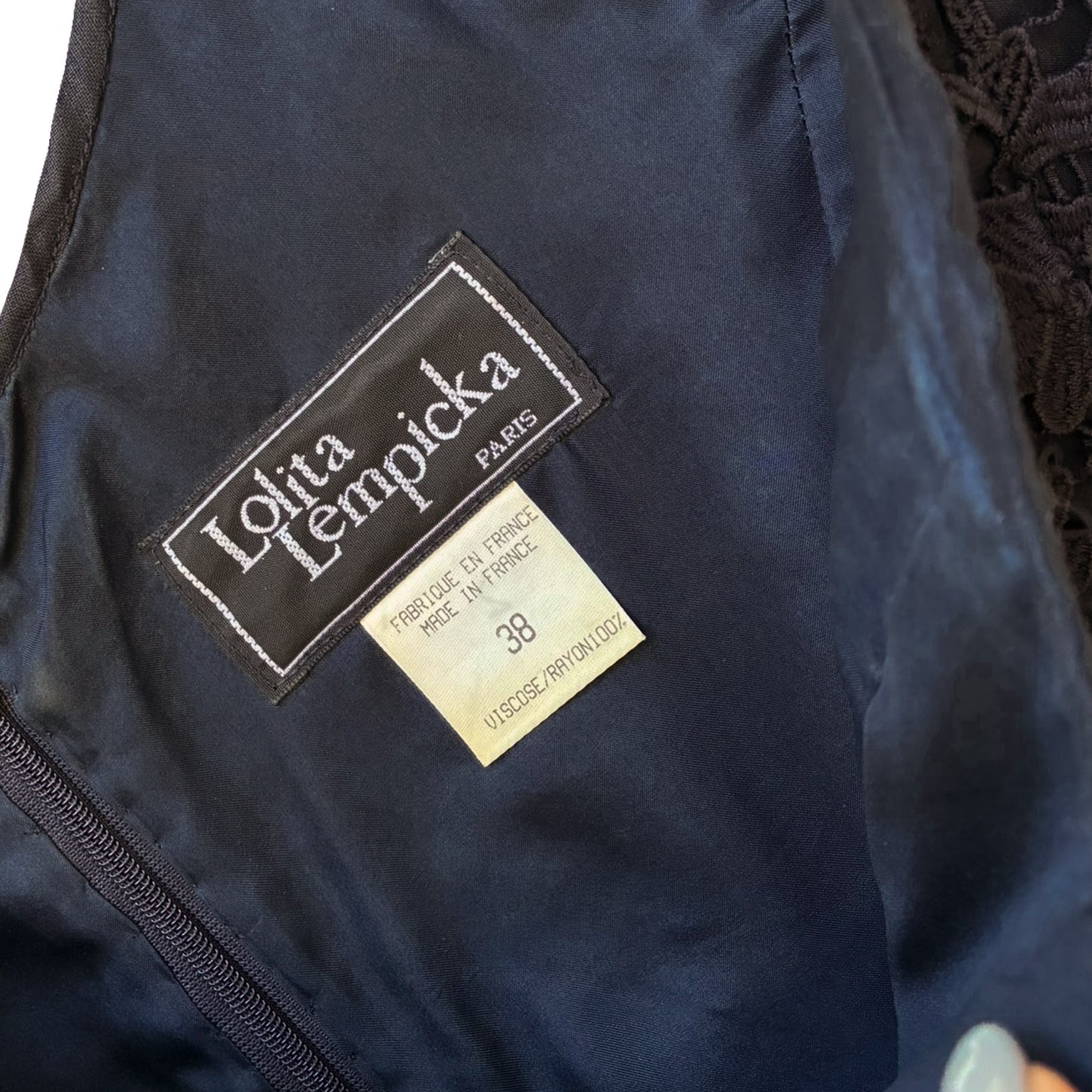 Lolita Lempicka 1995 guipure bustier dress - runway