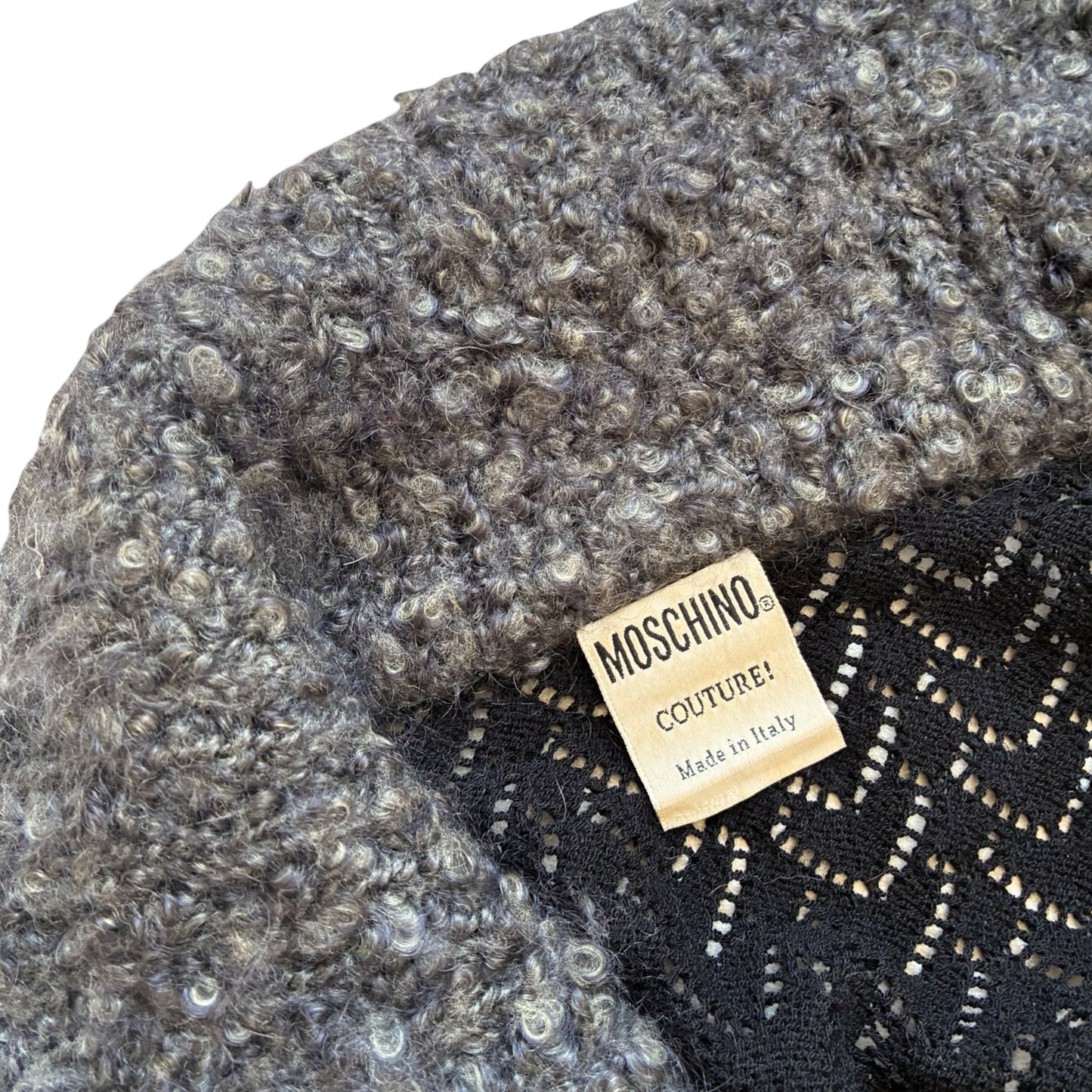 Moschino Couture 90's heart-shaped knit cardigan