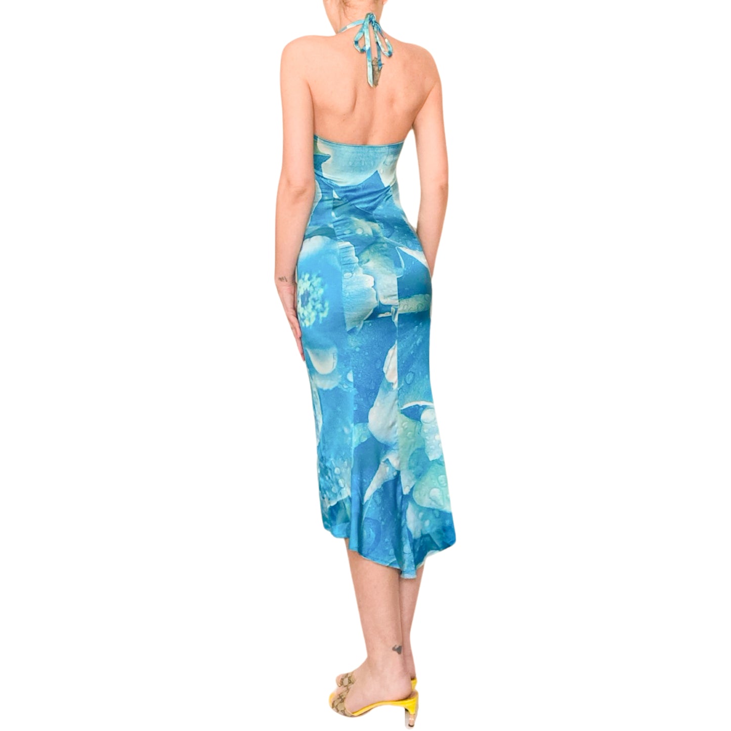 Roberto Cavalli S/S 2000 iconic silk floral gown