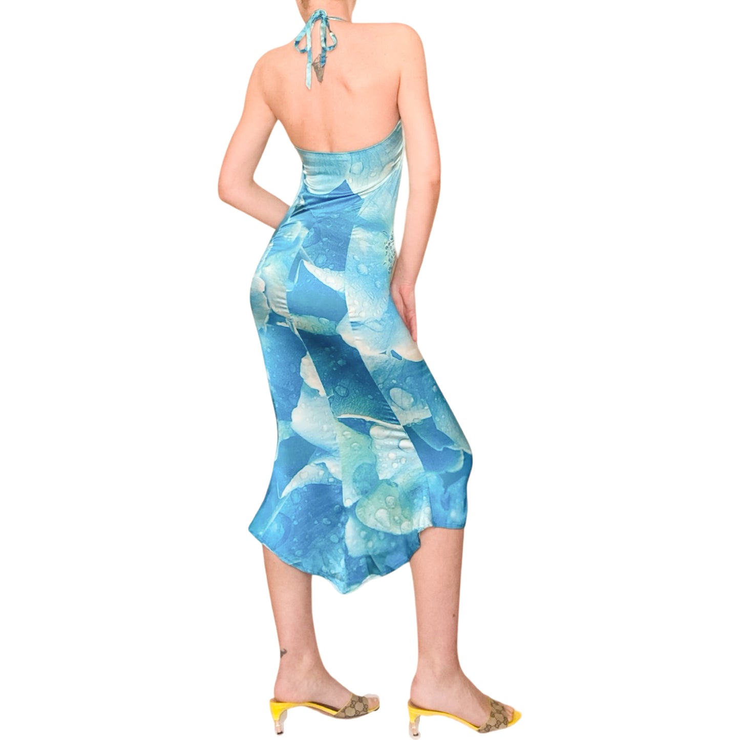 Roberto Cavalli S/S 2000 iconic silk floral gown