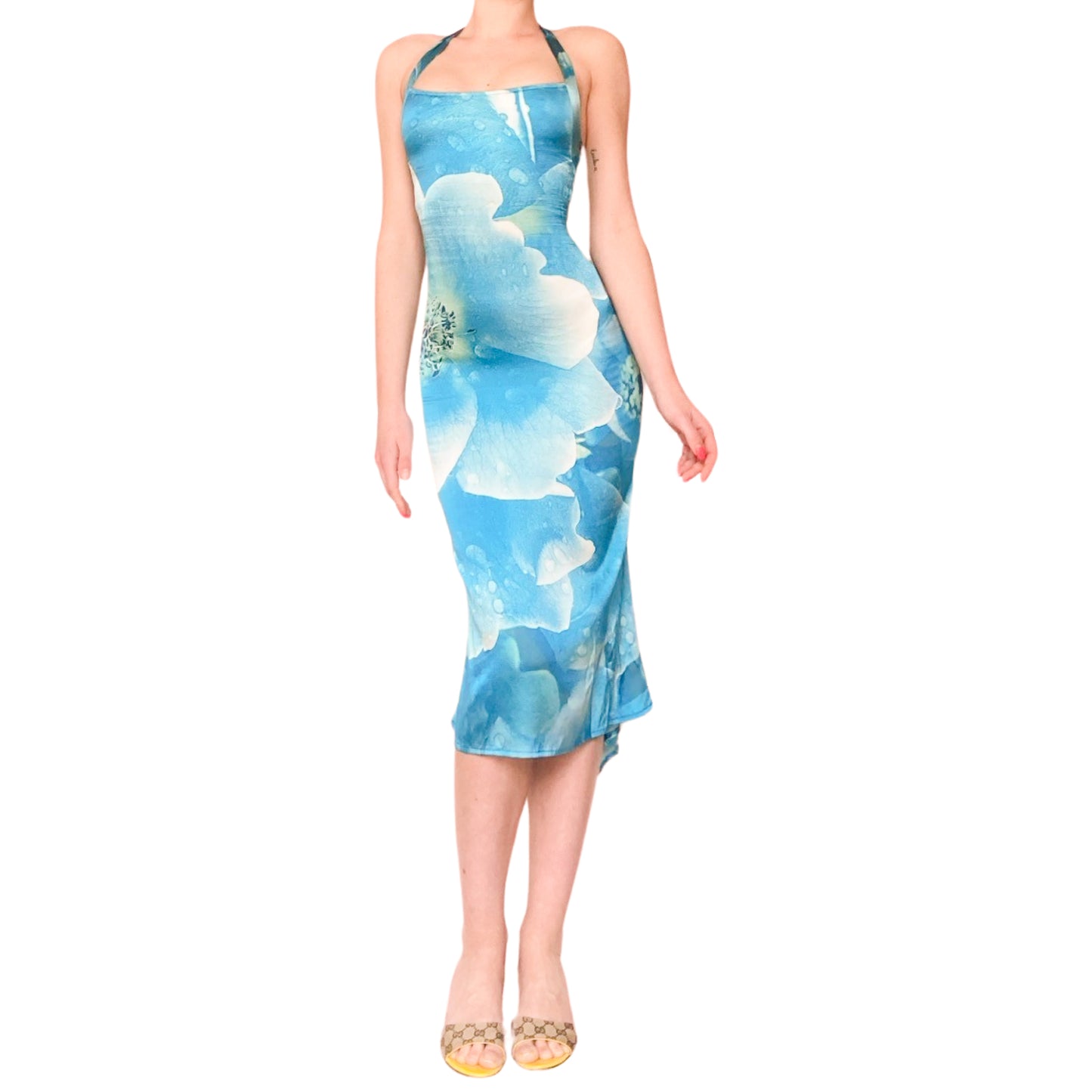 Roberto Cavalli S/S 2000 iconic silk floral gown