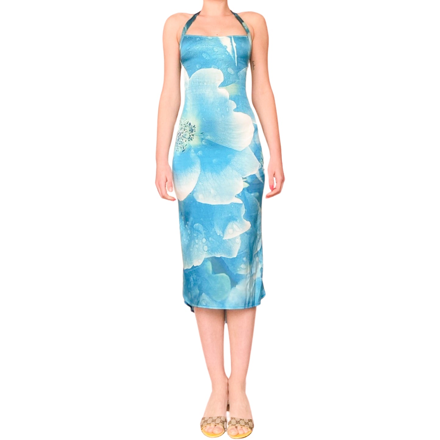 Roberto Cavalli S/S 2000 iconic silk floral gown