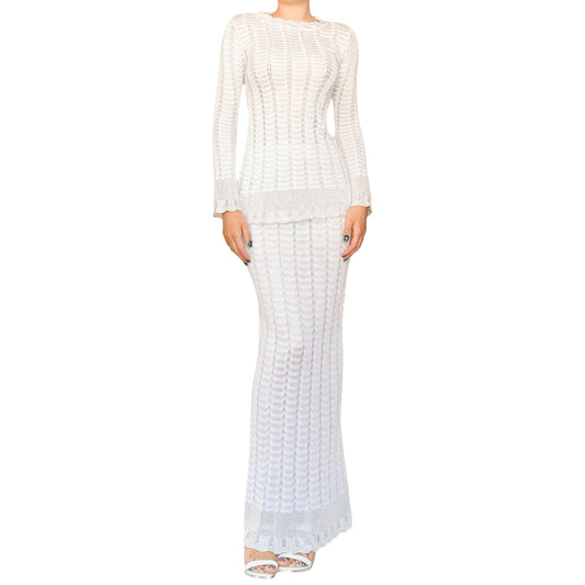 Christian Lacroix 90s RARE Openwork Knit Set