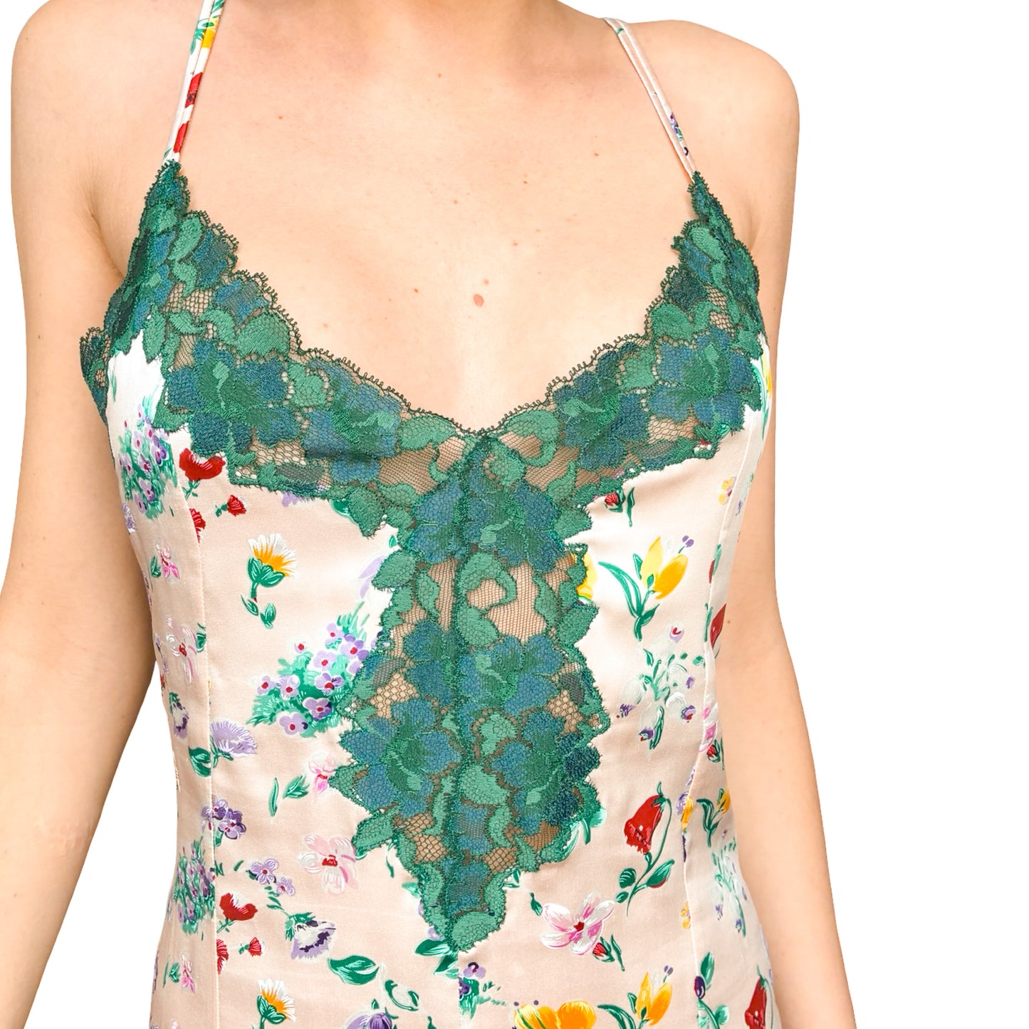 Dolce & Gabbana 2005 Floral Silk Slip