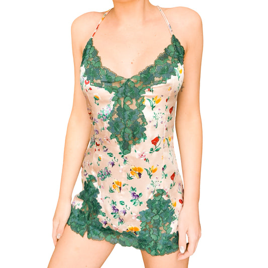 Dolce & Gabbana 2005 Floral Silk Slip