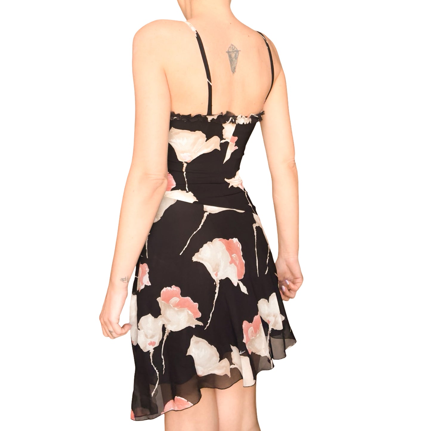 Italian VTG Black Silk Rose Mini - Deadstock