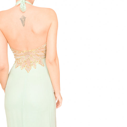 La Perla 90's Angelic Silk Mint Gown