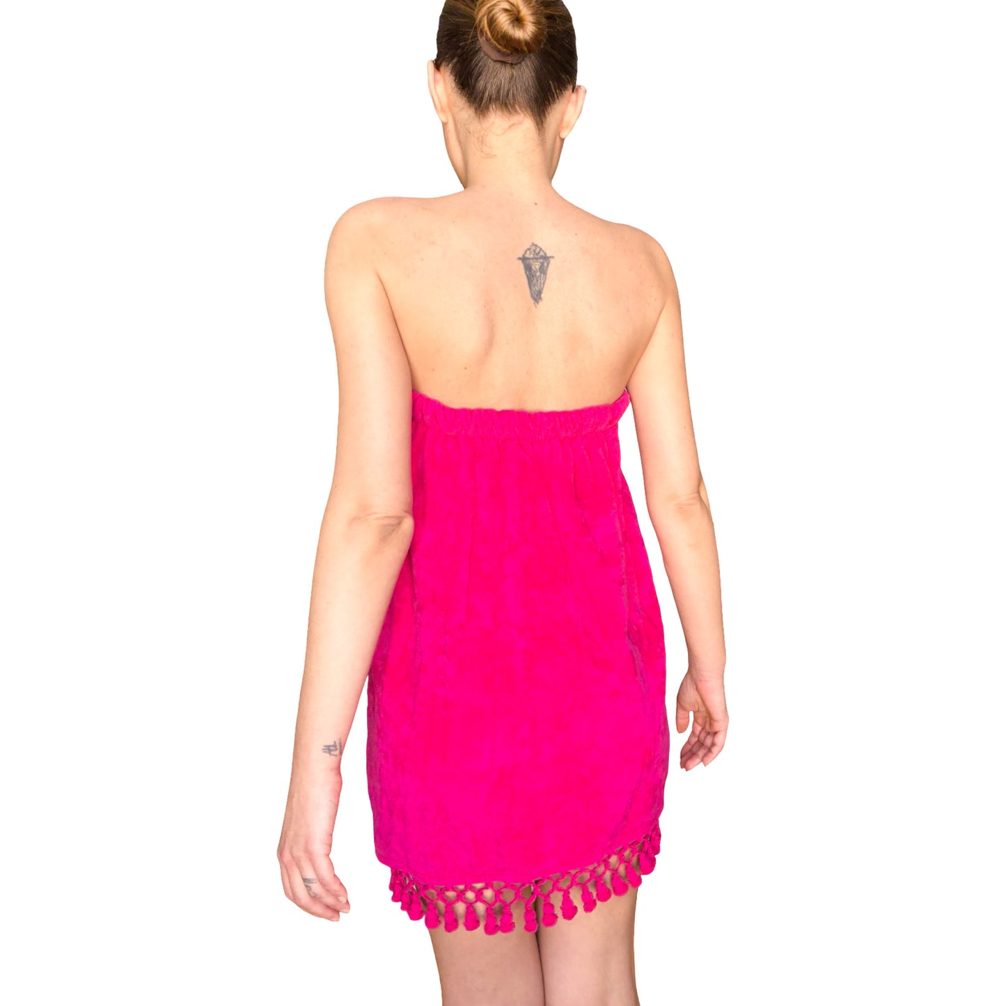 La Perla 90s terry bandeau beach cover-up