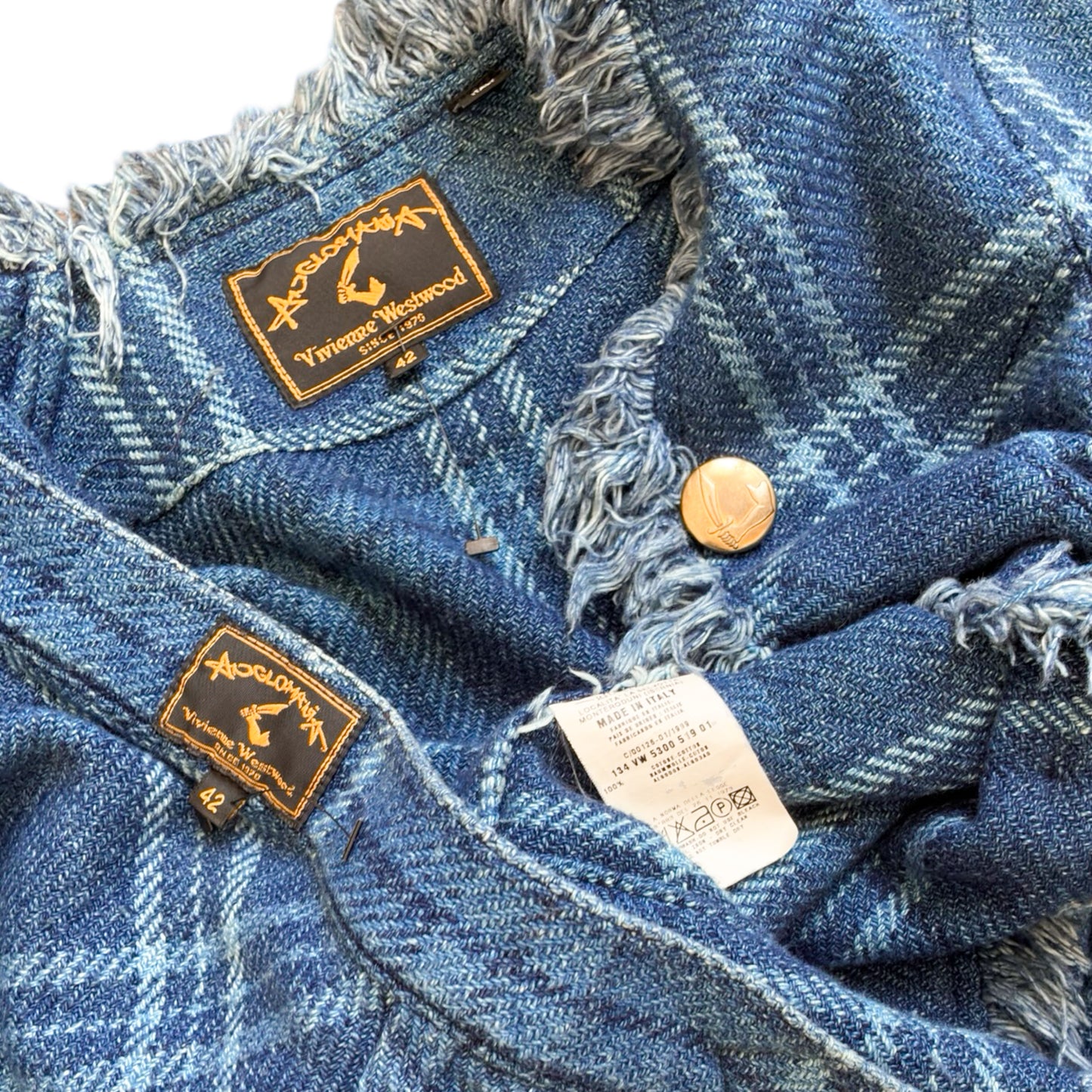 Vivienne Westwood 1998 denim pirate set - runway