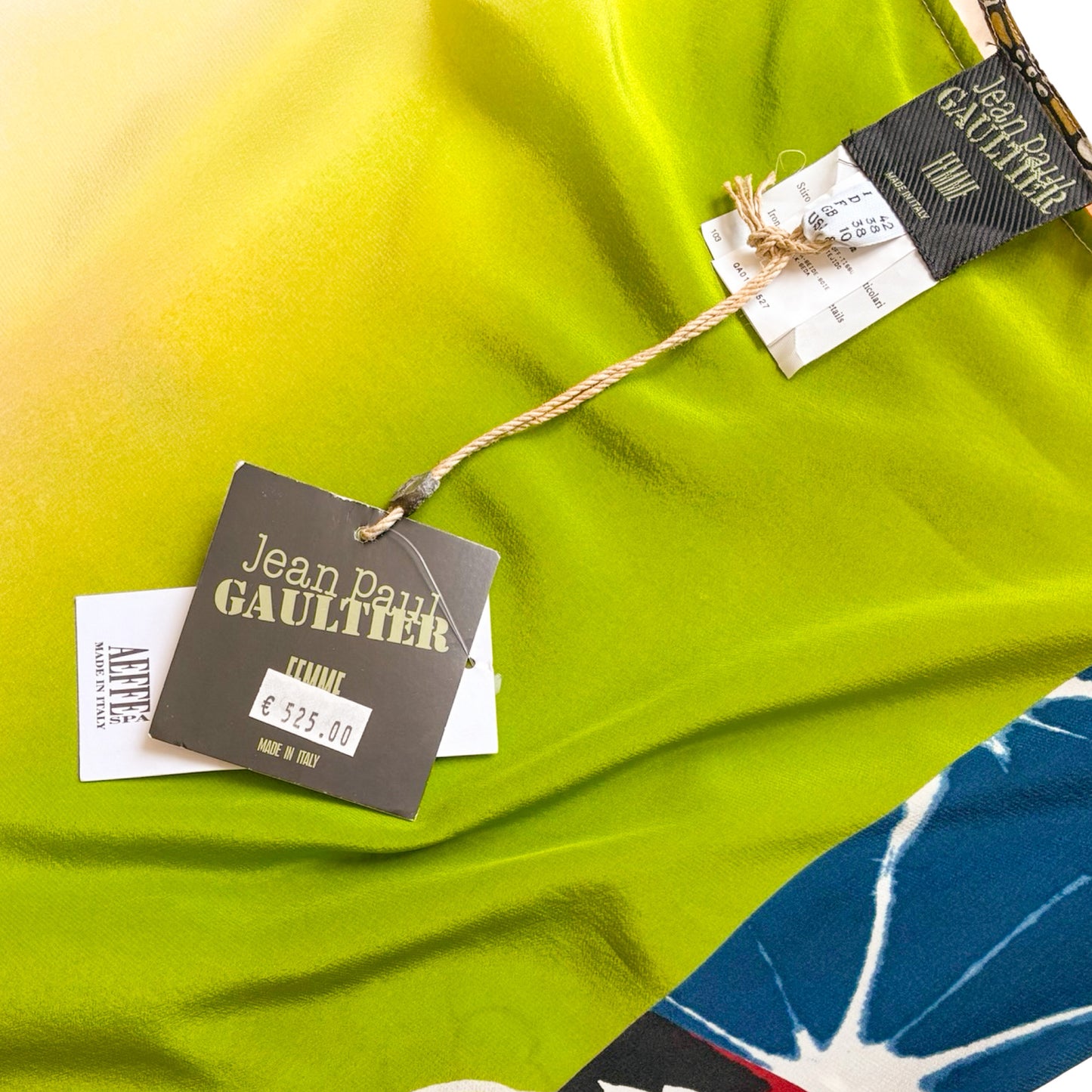 Jean Paul Gaultier 2001 silk mermaid skirt - deadstock