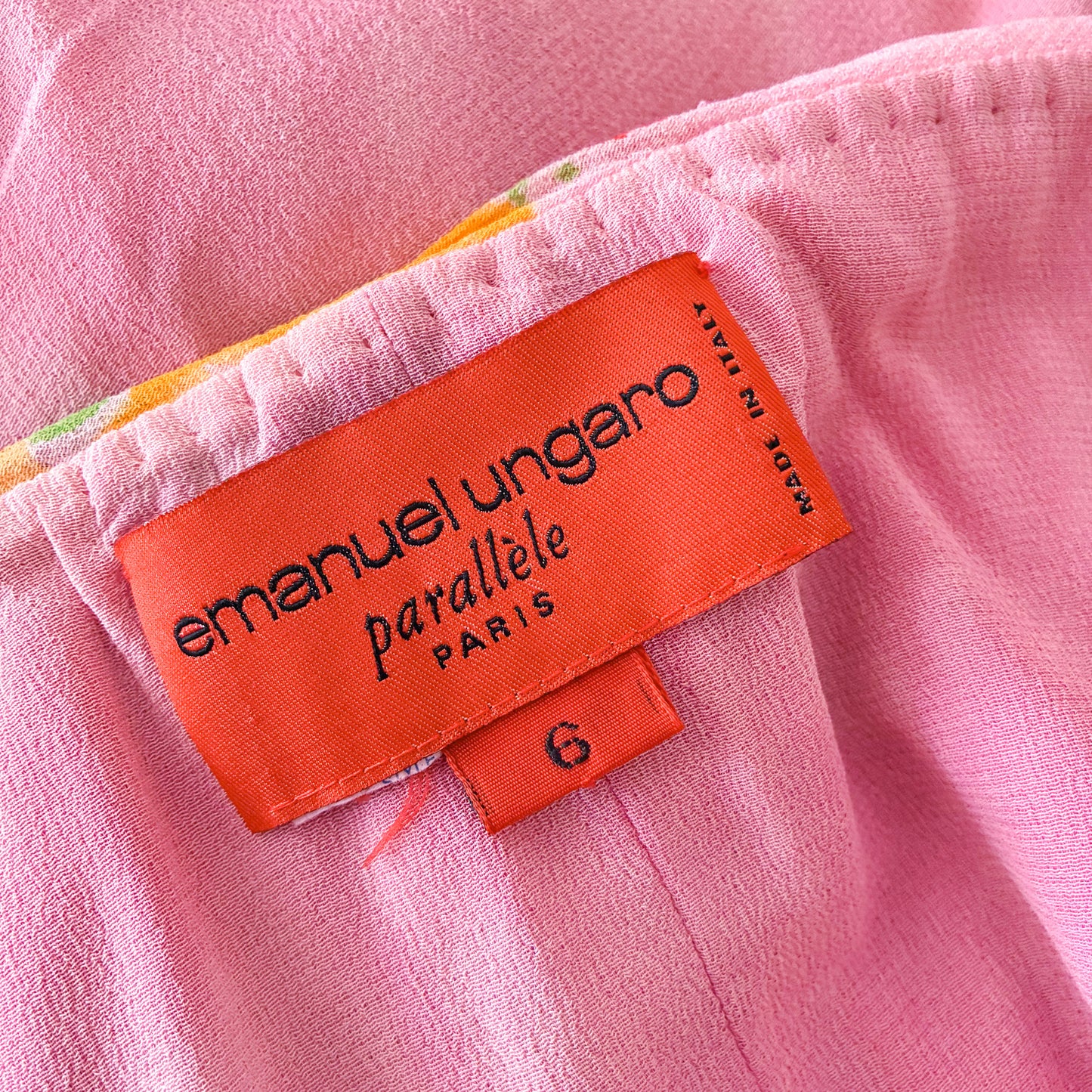 Emanuel Ungaro 1995 silk mini dress - runway