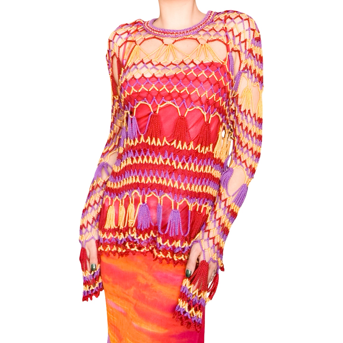 Francis Montesinos 90's rare crochet jumper