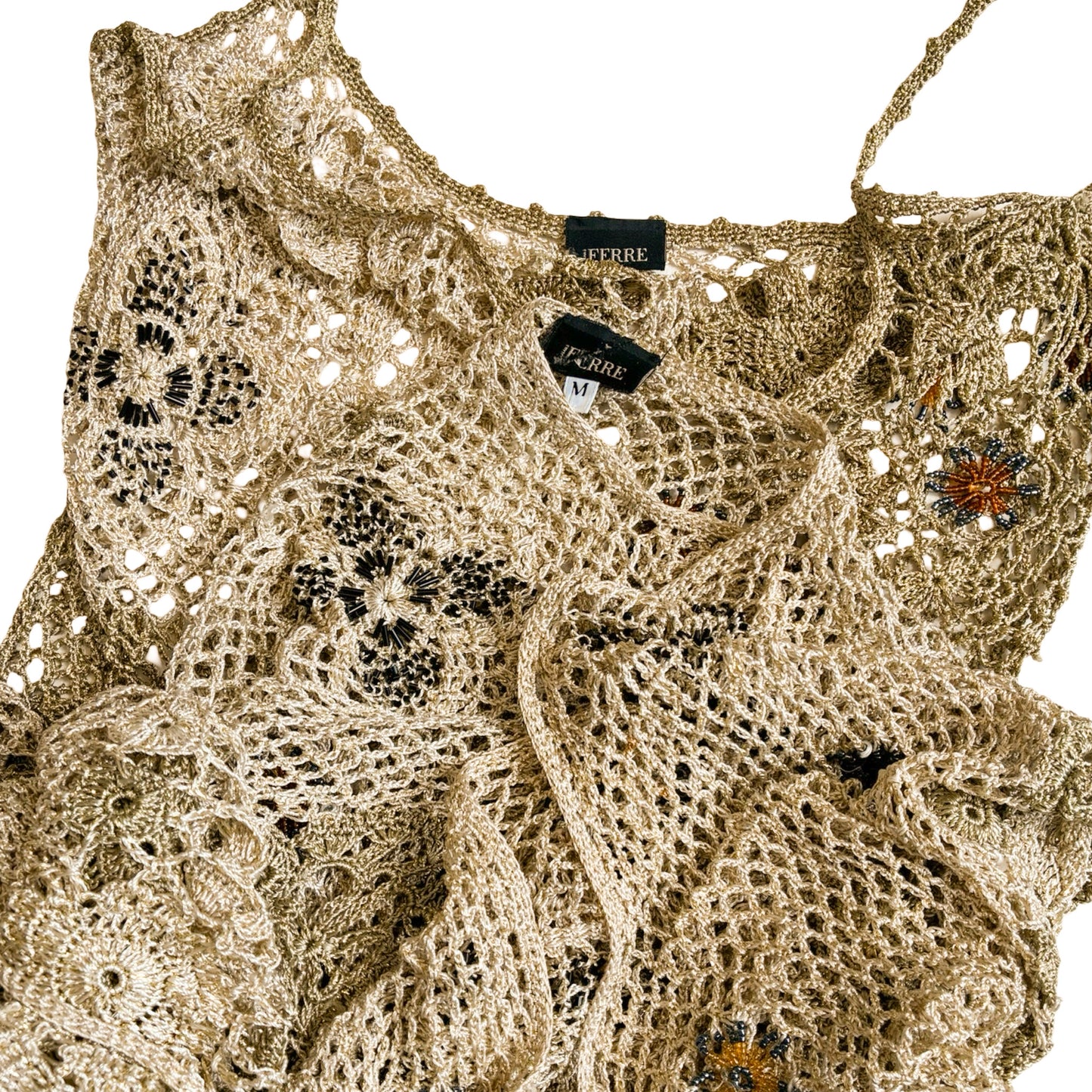 Gianfranco Ferre 2000s rare Crochet Set