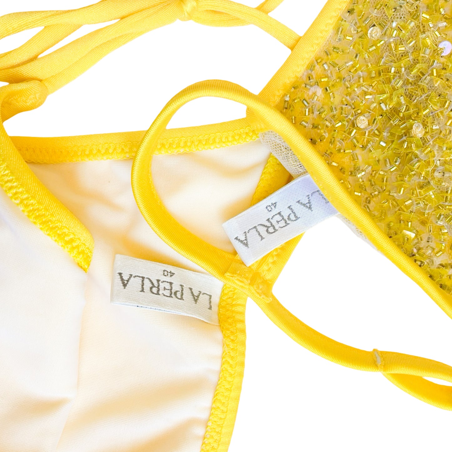 La Perla 2002 luxurious embellished bikini - runway