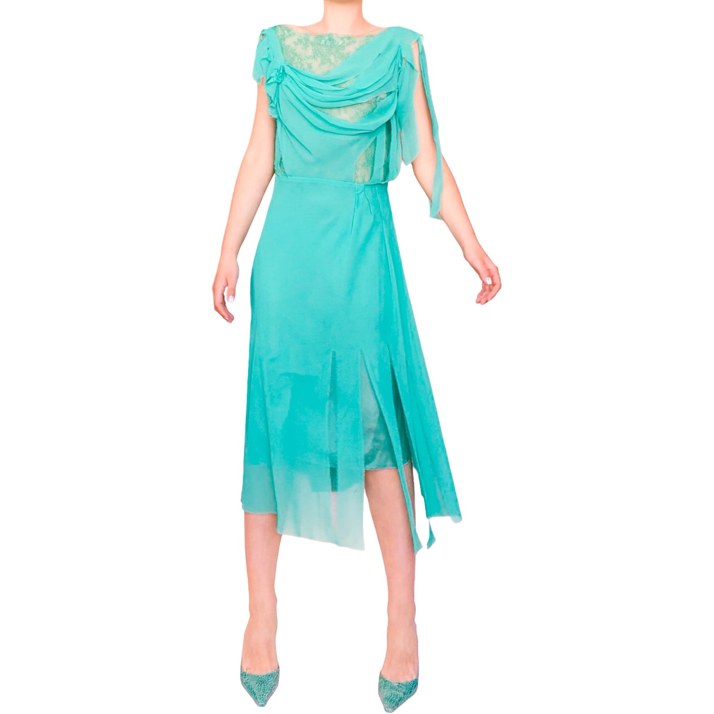 Nina Ricci 2013 silk dress - documented