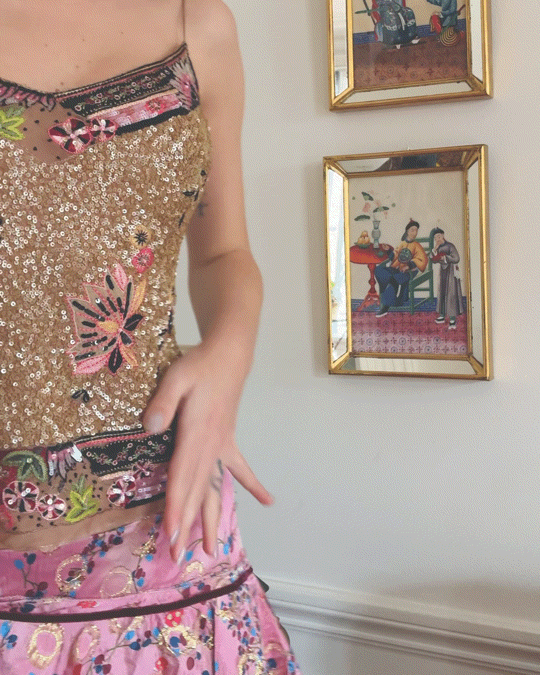 Blumarine 2003 Hand-Embellished Silk Grail - Documented