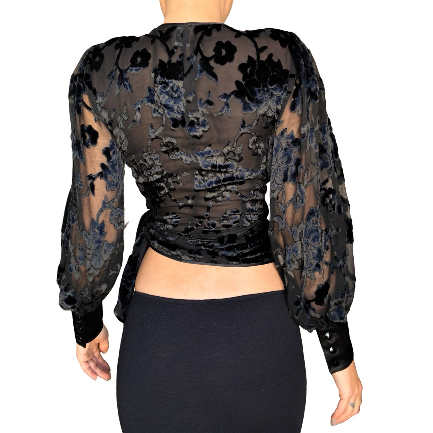 Emanuel Ungaro 1997 Silk wrapped shirt - runway