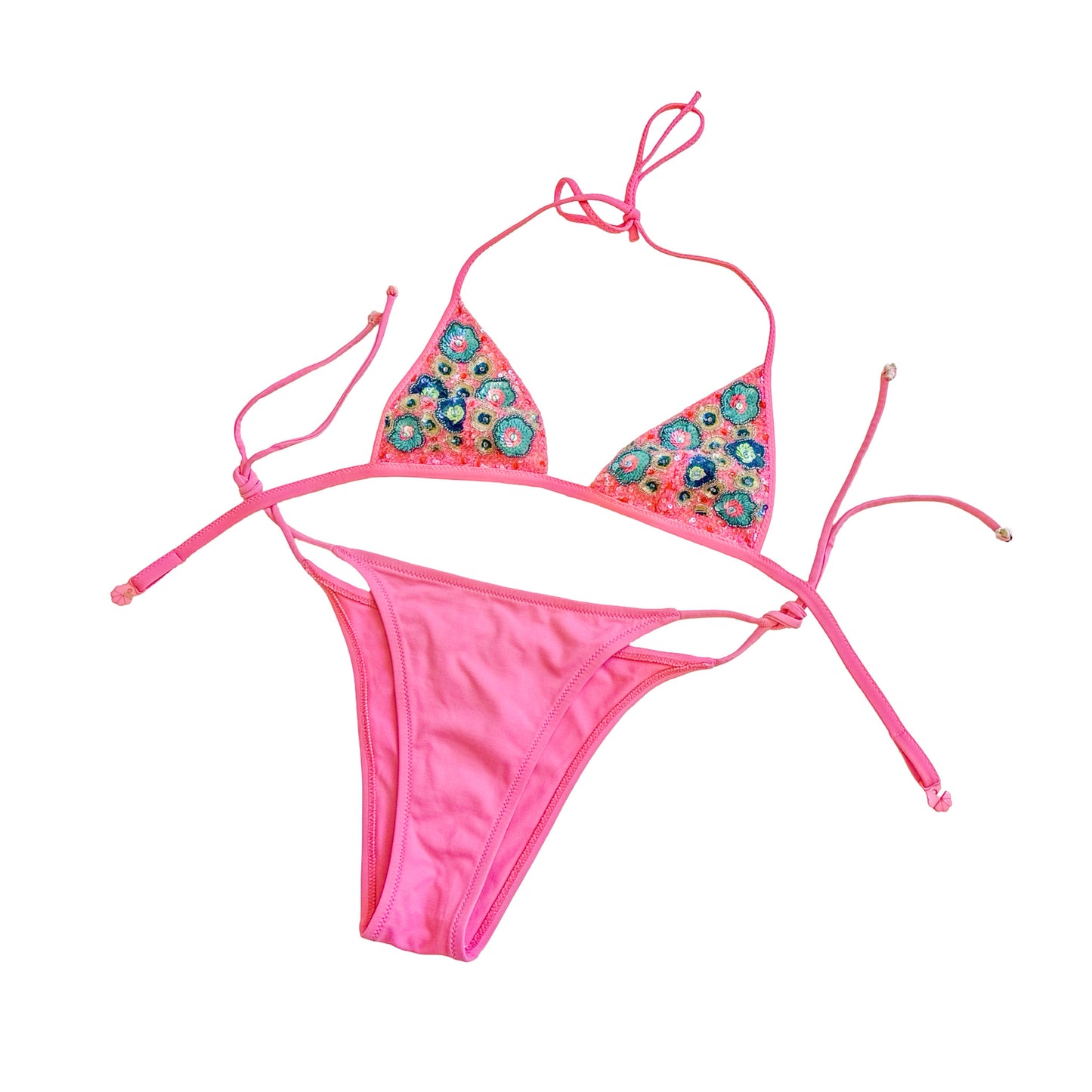 La Perla Embellished Halter Bra Top