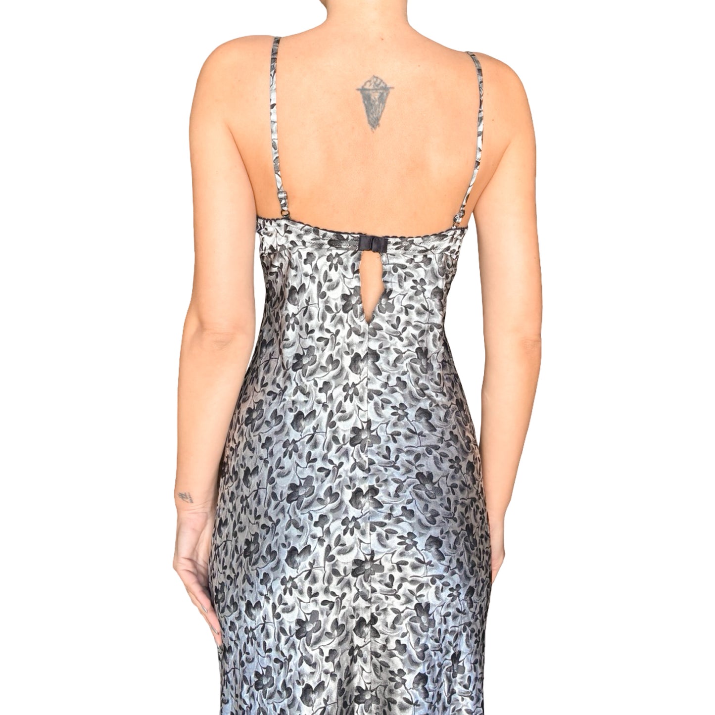 Lolita Lempicka 1999 silver silk gown - runway