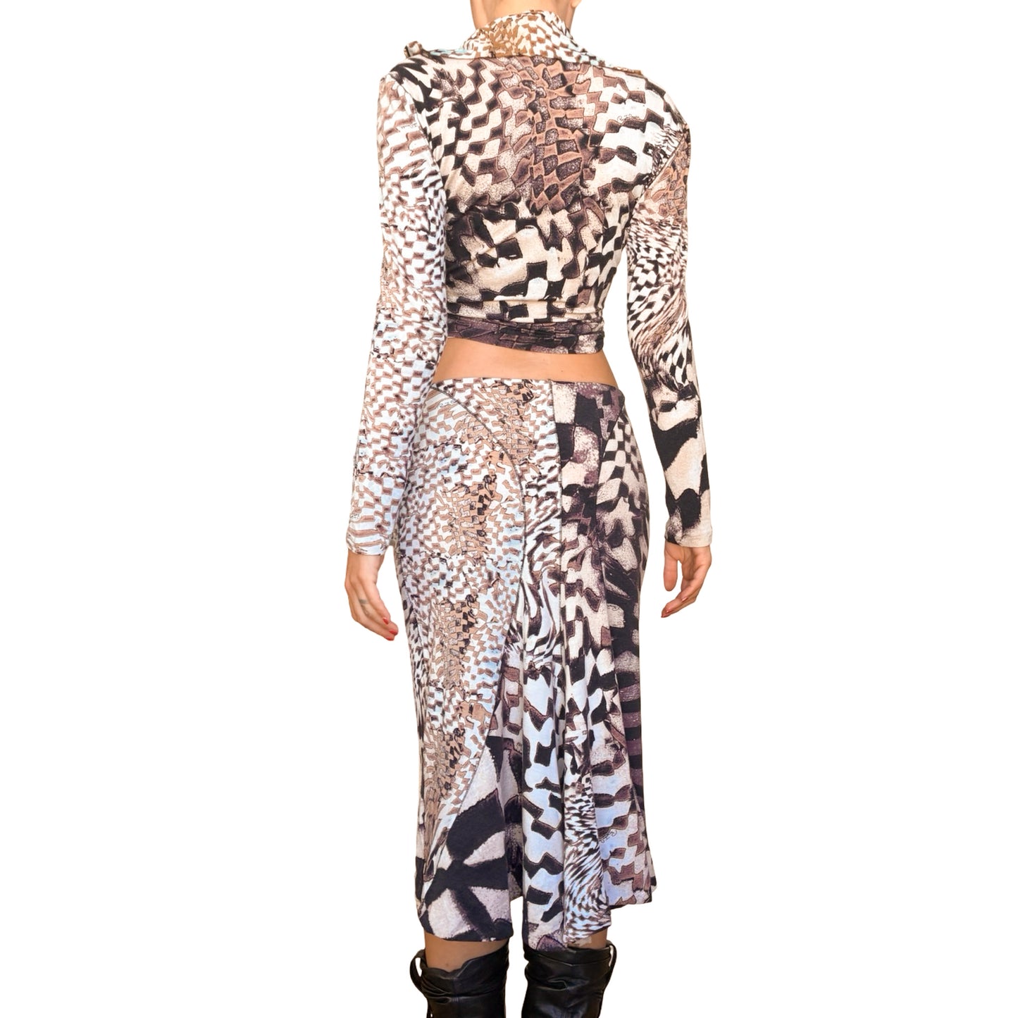 Roberto Cavalli 2003 Checkerboard Set - Runway