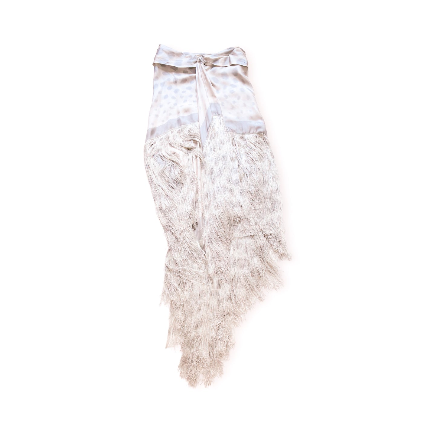Giorgio Armani S/S 2015 rare silk fringed wrap skirt – runway