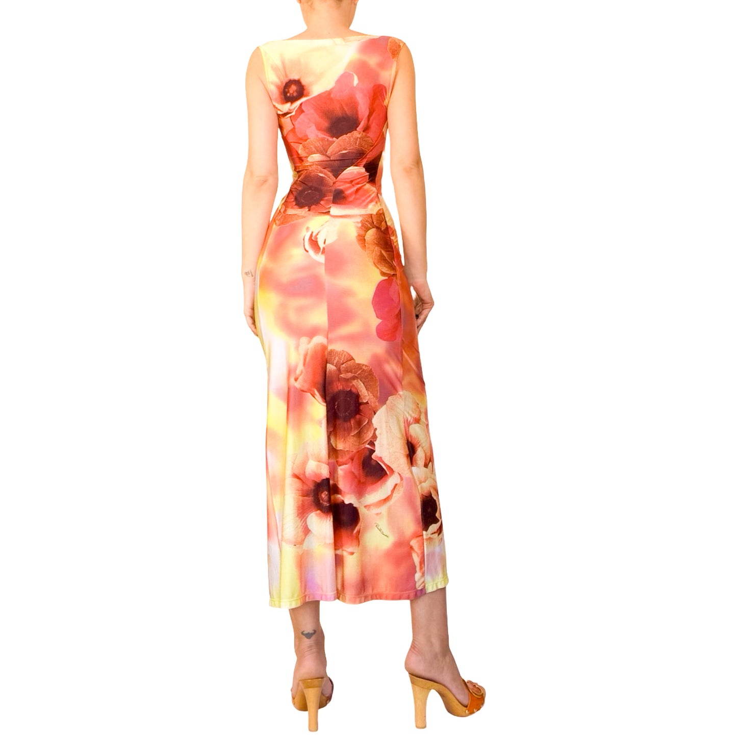 Roberto Cavalli 2002 Poppies Iconic Dress - runway