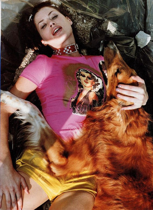 Blumarine S/S 1995 Dragstrip Girl shirt