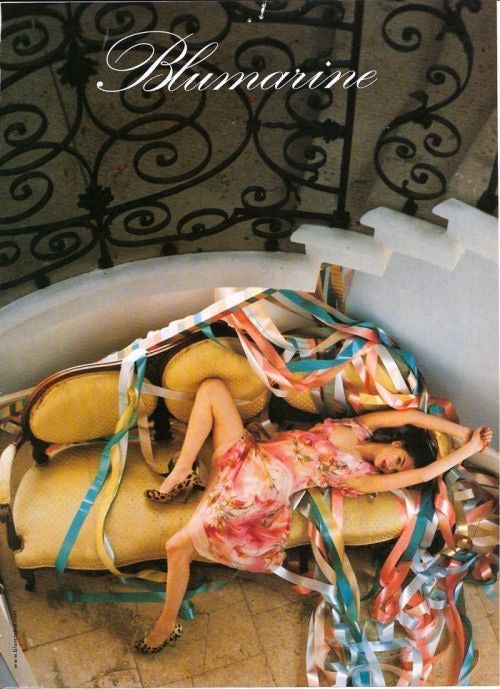 Blumarine 2004 silk bare back dress - documented