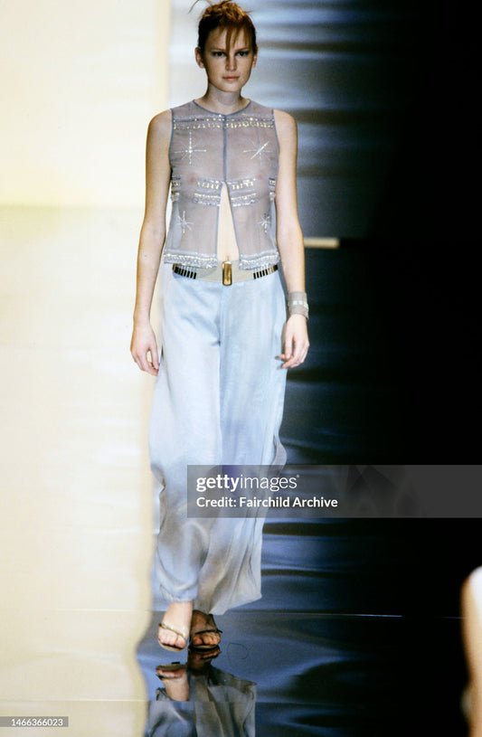 Emporio Armani 2001 silk set - runway